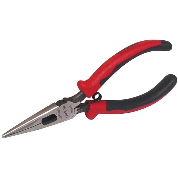 Pliers, Long nose side cut with spring 6-23/32"